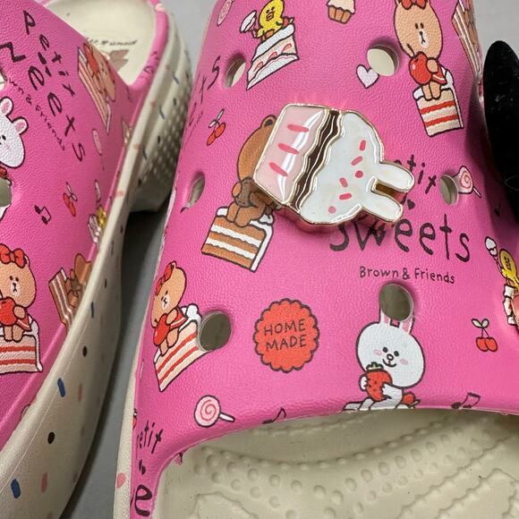Crocs‎ Line Friends x Stomp Slide 'Petit Sweets' stomp slide sandals size 8 - Picture 8 of 16